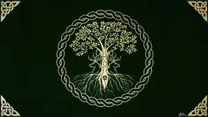 Norse Symbol Of Strength And Protection - The Viking Tree Of Life Wallpaper