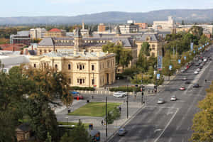 North Terrace Adelaide Historic Architecture Wallpaper