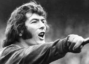 Northern Irish Footballer Pat Jennings Monochrome Portrait Wallpaper