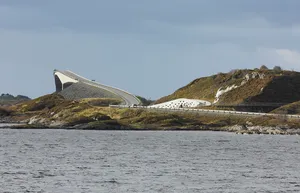 Norway Storseisundet Bridge From Afar Wallpaper