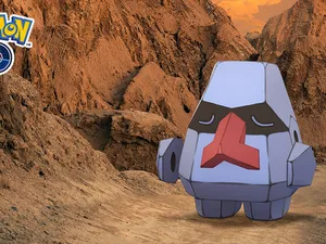 Nosepass Against Rock Formation Wallpaper