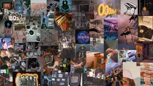 Nostalgic 90's Aesthetic Laptop Wallpaper