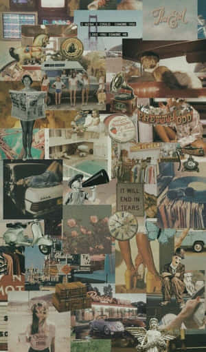 Nostalgic 90's Vintage Retro Aesthetic Vibes Wallpaper