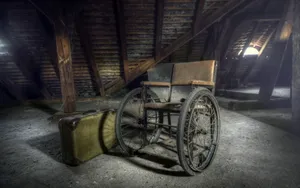 Nostalgic Charm Of Yesteryears - Vintage Camera On Aged Books Wallpaper