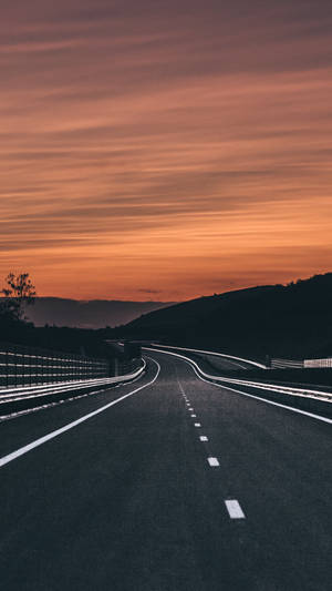 Note 10 Plus Sunset Road Wallpaper