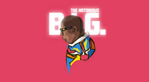 Notorious B.i.g Pink Canvas Wallpaper