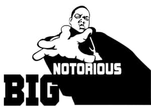 Notorious Plain Black Ad White Wallpaper