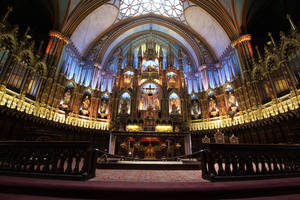 Notre-dame Basilica Of Montreal Wallpaper