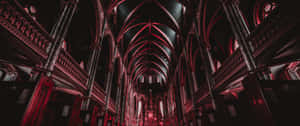 Notre Dame Cathedral Edited Gothic Interior Wallpaper