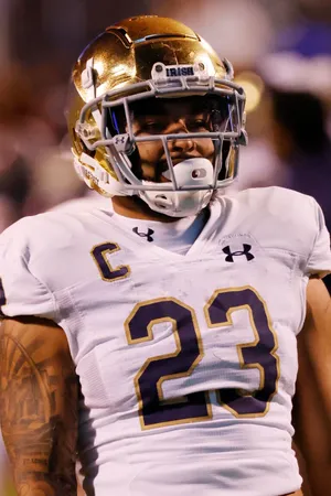 Notre Dame Football Player23 Wallpaper