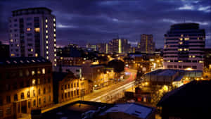 Nottingham Cityscape Dusk Wallpaper