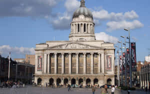 Nottingham Council House Old Market Square Wallpaper