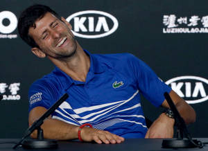 Novak Djokovic Press Conference Wallpaper