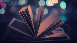 Novel And Bokeh Lights Wallpaper