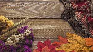 November 2021 Calendar Rustic Flowers Wallpaper