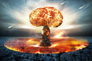 Nuclear Explosion Artistic Representation Wallpaper