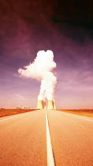 Nuclear Power Plant Vapor Plumes Wallpaper