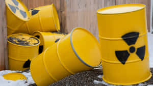 Nuclear Waste Barrels Disposal Wallpaper