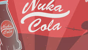 Nuka Cola - A Poster With The Words Nuka Cola Wallpaper