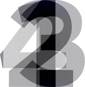 Number 1234 Gray Confusing Wallpaper