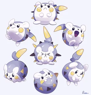 Numerous Expressions Of Togedemaru Wallpaper