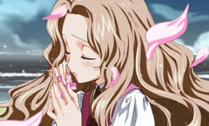 Nunnally Lamperouge Smiling Gracefully Amidst A Vibrant Garden Wallpaper