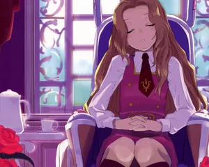 Nunnally Lamperouge Smiling In The Garden Wallpaper