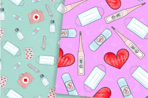 Nurse Aesthetic Pattern.jpg Wallpaper