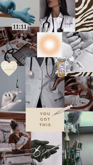 Nurse Inspiration Collage Wallpaper