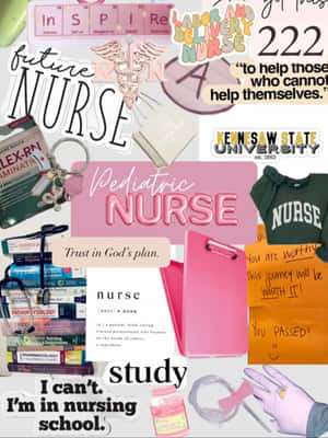 Nurse Inspiration Collage Wallpaper