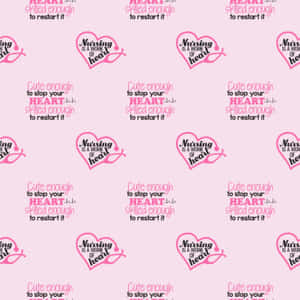 Nursing Heart Pattern Background Wallpaper
