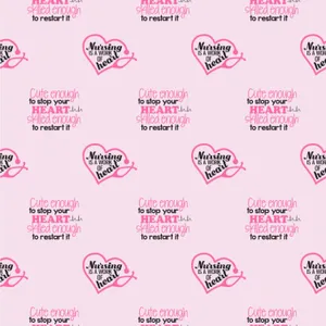 Nursing Heart Pattern Background Wallpaper