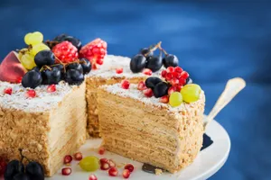 Nut Cake Tart Grapes Wallpaper