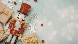Nutcracker Christmas Decoration Wallpaper