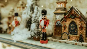 Nutcracker Figurine Display Wallpaper