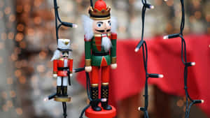 Nutcracker Figurines Display Wallpaper