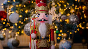Nutcracker Soldier Christmas Decor Wallpaper