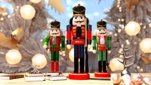Nutcracker Soldiers Display Wallpaper