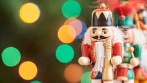 Nutcracker Soldiers With Lights Wallpaper