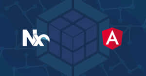 Nx And Angular Logos Wallpaper