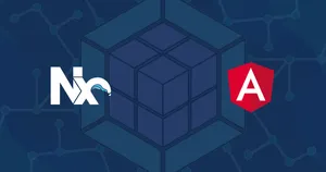 Nx And Angular Logos Wallpaper