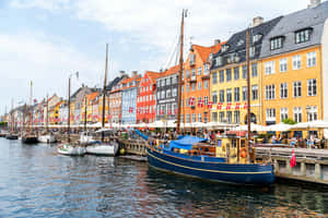 Nyhavn Entertainment District Wallpaper