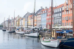 Nyhavn Harbor Early Morning View Wallpaper