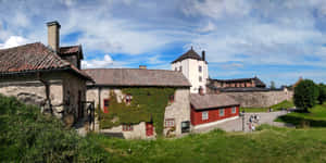 Nykoping Castle Sweden Panorama Wallpaper