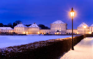 Nymphenburg Palace Munich Winter Wallpaper