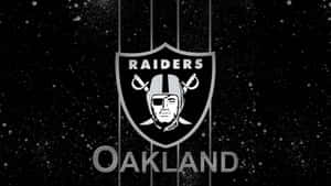 Oakland Raiders Logo Starry Background Wallpaper