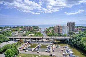 Oakville Waterfront Aerial View Wallpaper