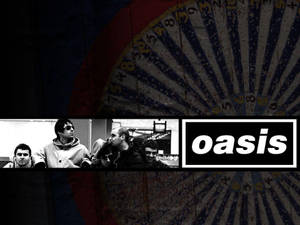 Oasis Band Black Themed Wallpaper