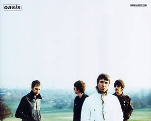 Oasis White Sky Wallpaper