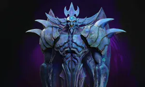 Obelisk The Tormentor Standing Tall In A Fierce Battle Scene Wallpaper